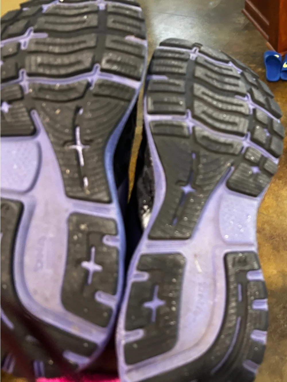 Brooks Women's Ghost Running Shoes in Black and Purple